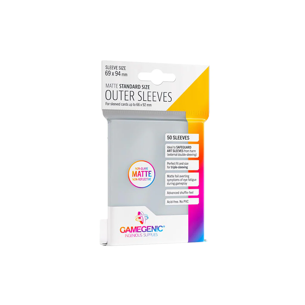 Gamegenic: MATTE Standard Size Outer Sleeves 69 x 94 mm