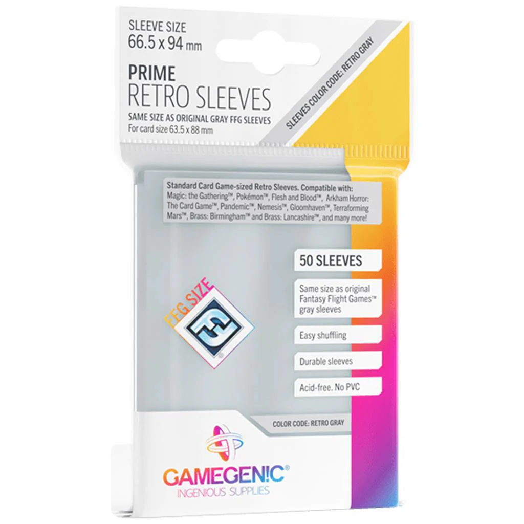 GameGenic: PRIME Retro Sleeves - 66.5 x 94mm (50)