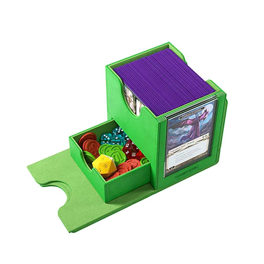 Gamegenic: Sidekick Pro 100+ Card XL Convertible Deck Box: Green