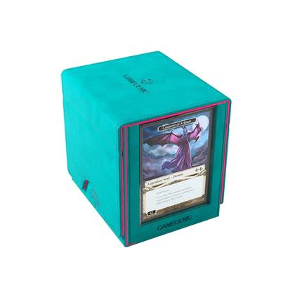 Gamegenic: Sidekick Pro 100+ Card XL Convertible Deck Box - Teal/Pink - Image 2