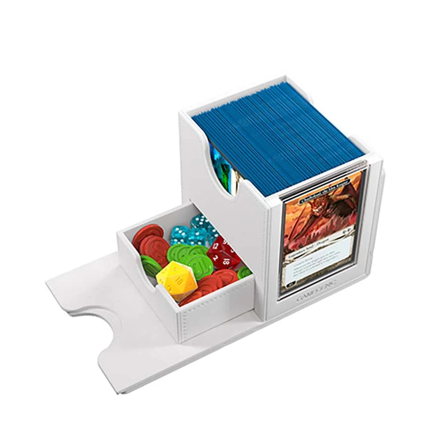 Gamegenic: Sidekick Pro - 100+ Card XL Convertible Deck Box: White