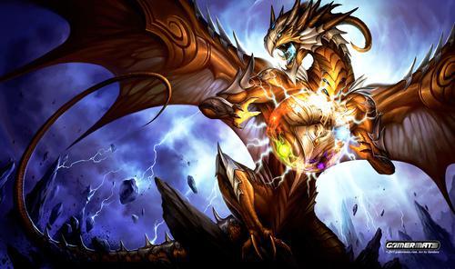GamerMats: Artifact Dragon - 14"x24" Stitched Gaming Playmat