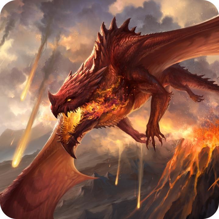 GamerMats: Dragon Art Coaster - Mountain Guardian