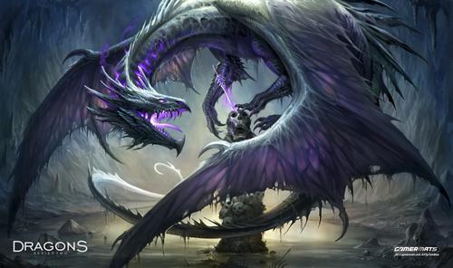 GamerMats: Dragon Knight - 14"x24" Stitched Gaming Playmat