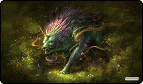 GamerMats: Forest Shaman - 14"x24" Stitched Gaming Playmat