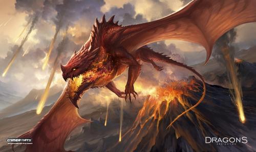 GamerMats: Mountain Guardian - 14"x24" Stitched Gaming Playmat