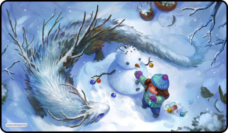 GamerMats: Do You Wanna Build a Snowman - 14"x24" Stitched Gaming Playmat