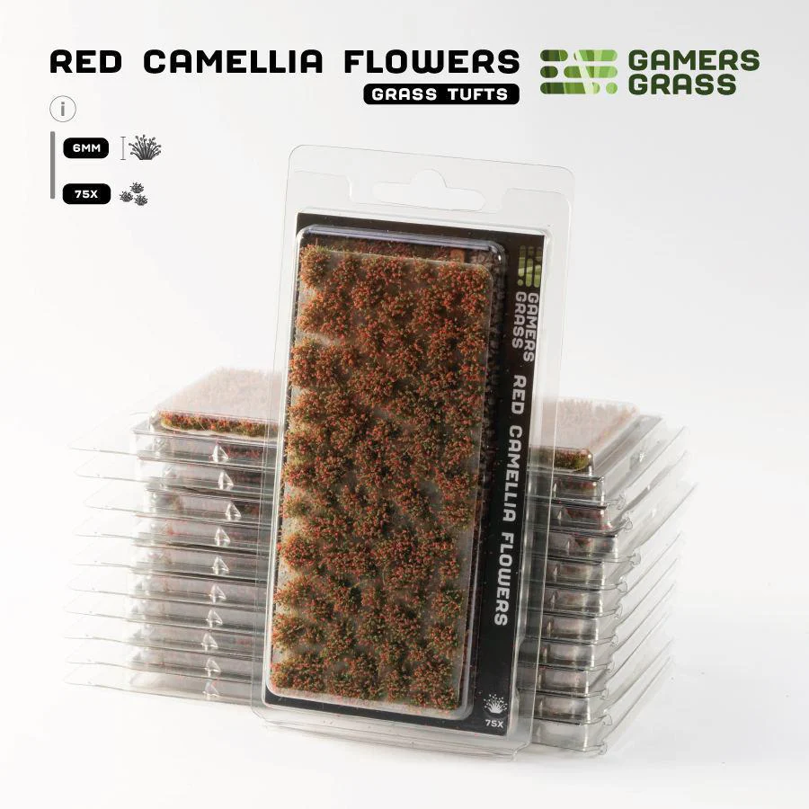 Gamers Grass Tufts: Flowers - Red Camellia Flowers