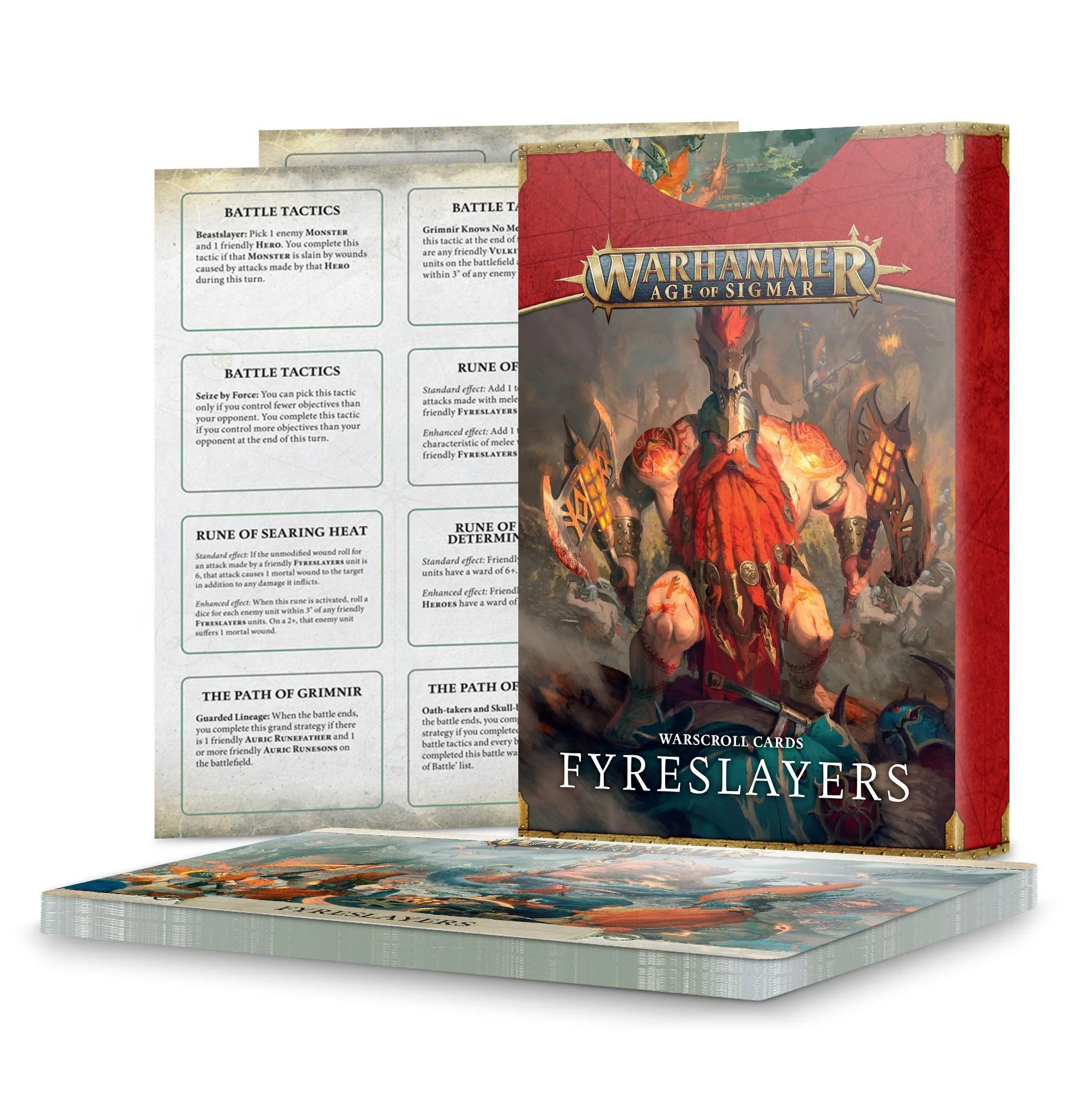 Games Workshop: Age of Sigmar - Fyreslayers - Warscroll Cards (84-04)
