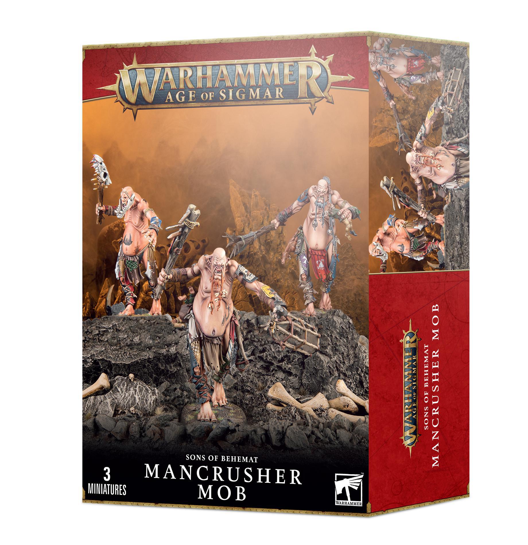 Games Workshop: Age of Sigmar - Sons of Behemat - Mancrusher Mob (93-09)