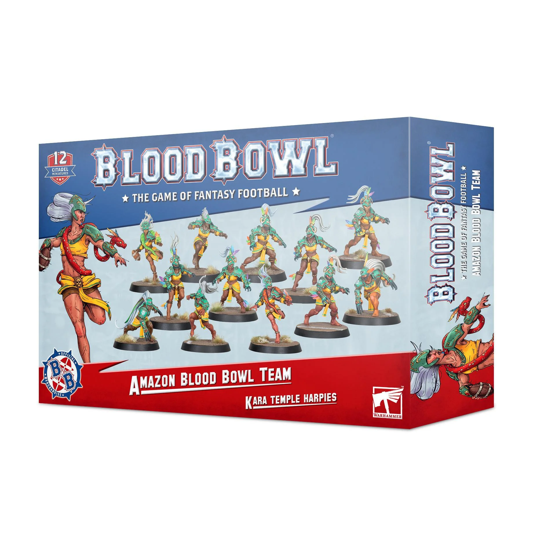 Games Workshop: Blood Bowl - Amazon Team - Kara Temple Harpies (200-26)