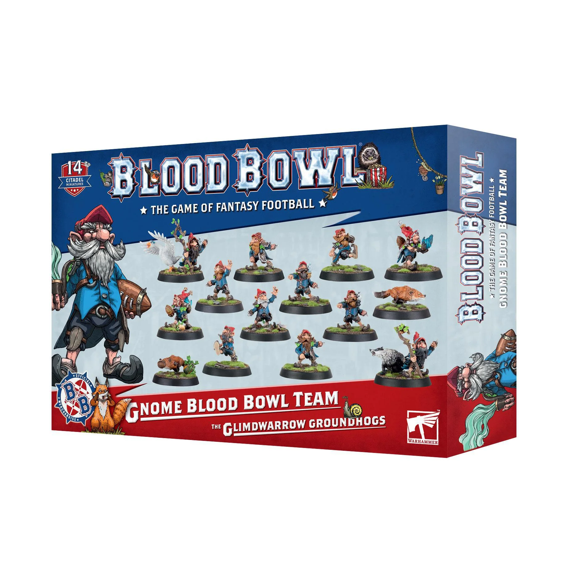 Games Workshop: Blood Bowl - Gnome Blood Bowl Team - The Glimdwarrow Groundhogs (202-41)