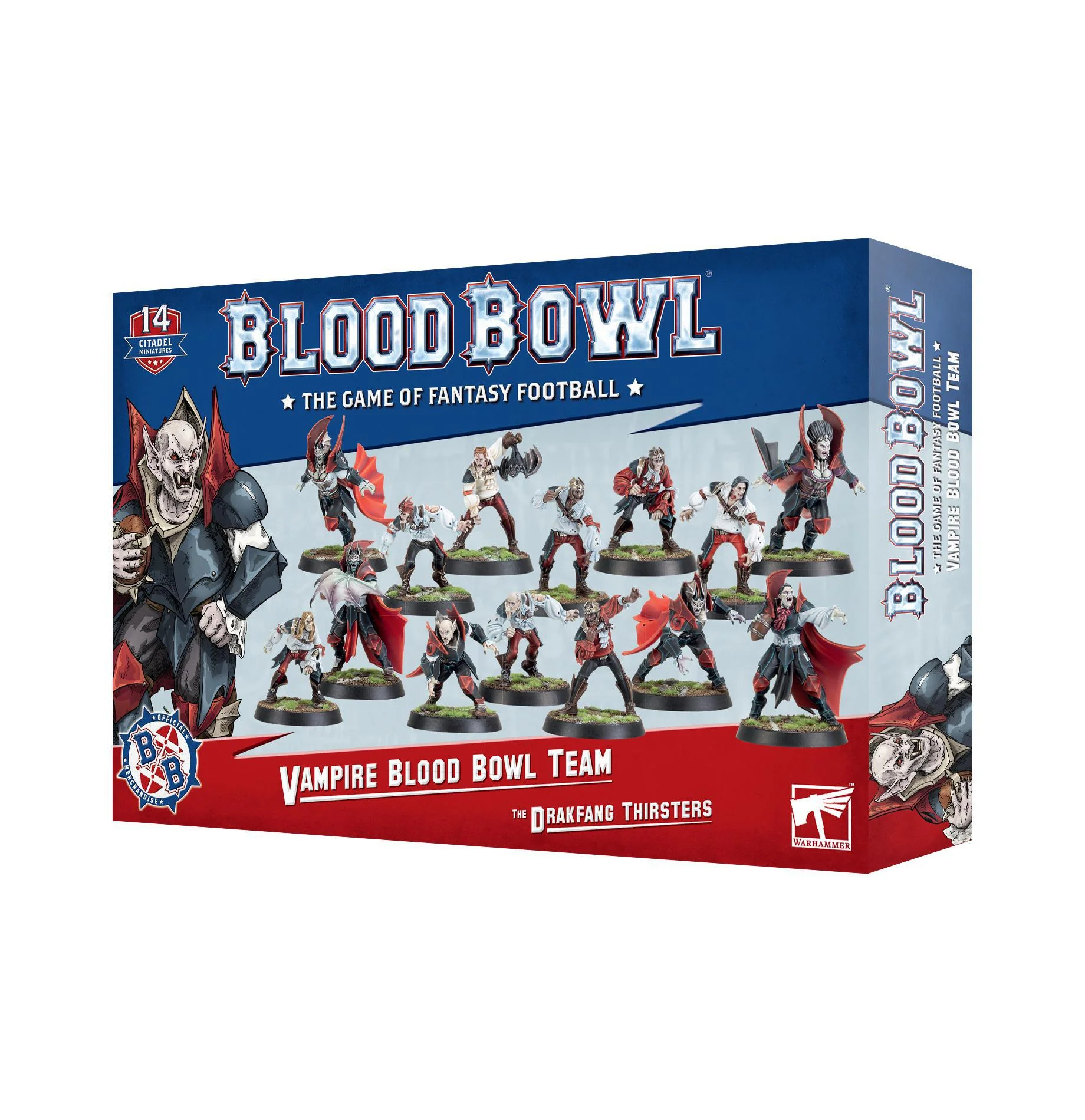 Games Workshop: Blood Bowl - Vampire Team: Drakfang Thirsters Team (202-36)