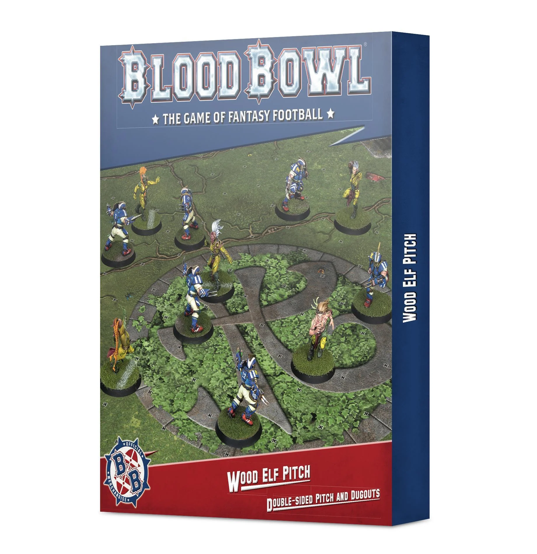 Games Workshop: Blood Bowl - Wood Elf Team Pitch and Dugouts Set (200-68)