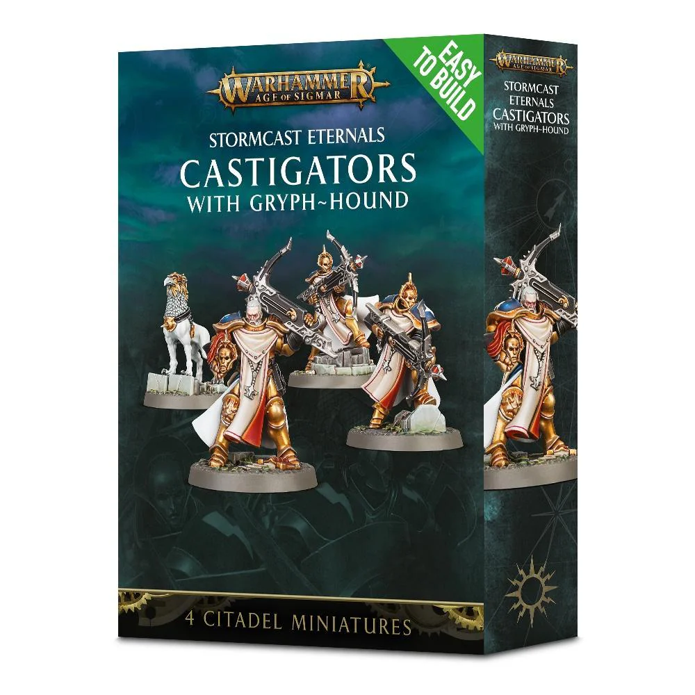 Games Workshop: Age of Sigmar - Easy to Build Castigators with Gryph Hound (71-08)