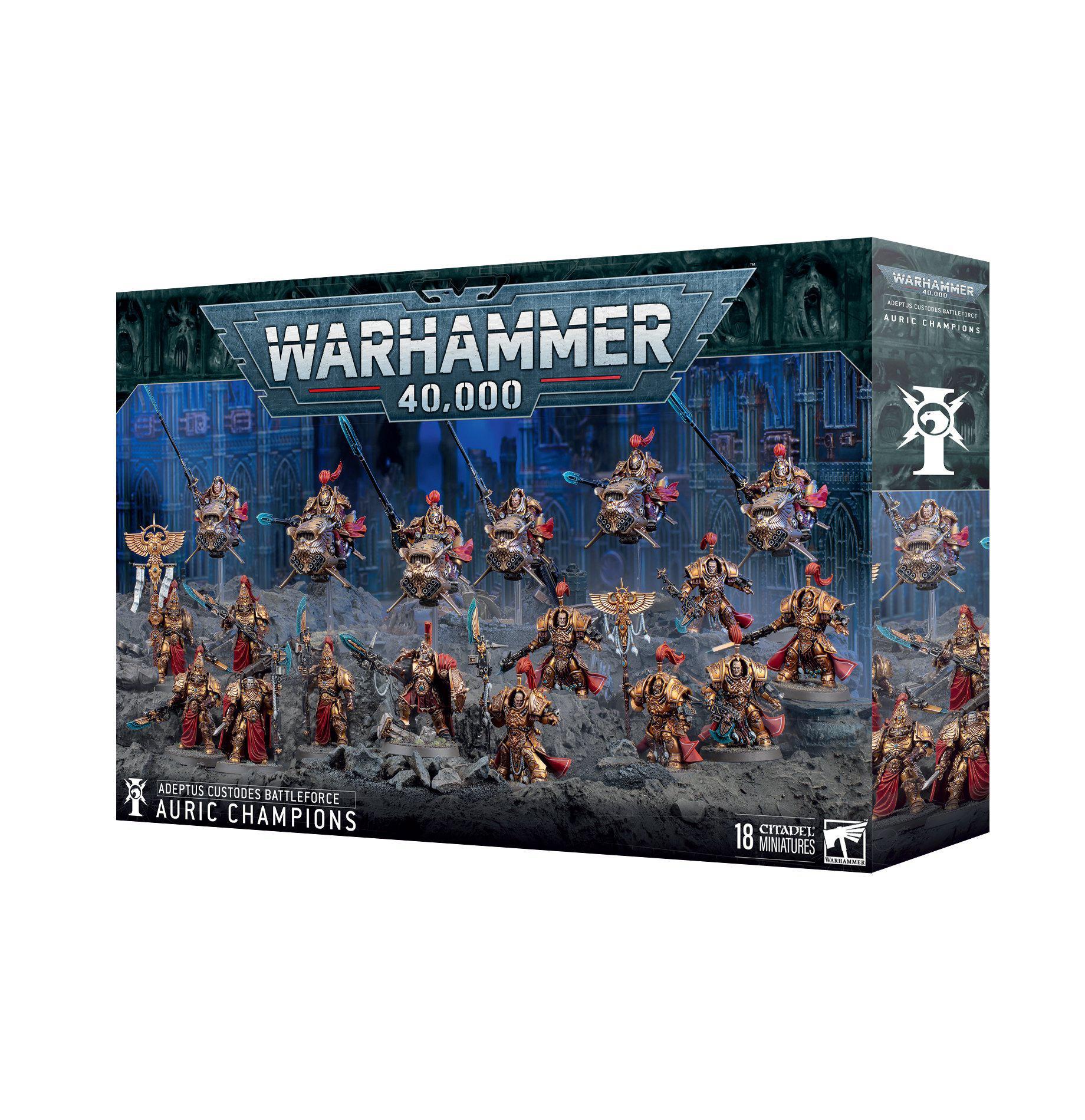 Games Workshop: Warhammer 40,000 - Adeptus Custodes - Battleforce: Auric Champions (01-20)