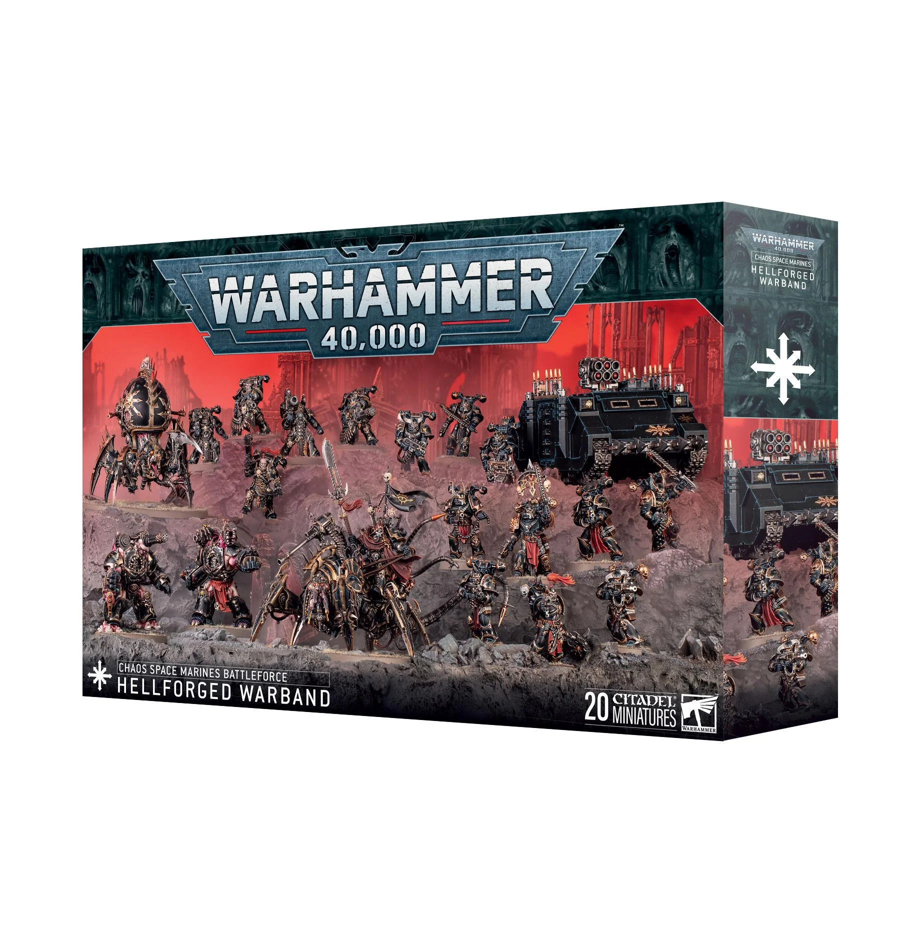 Games Workshop: Warhammer 40,000 - Chaos Space Marines Battleforce - Hellforged Warband (71-43)