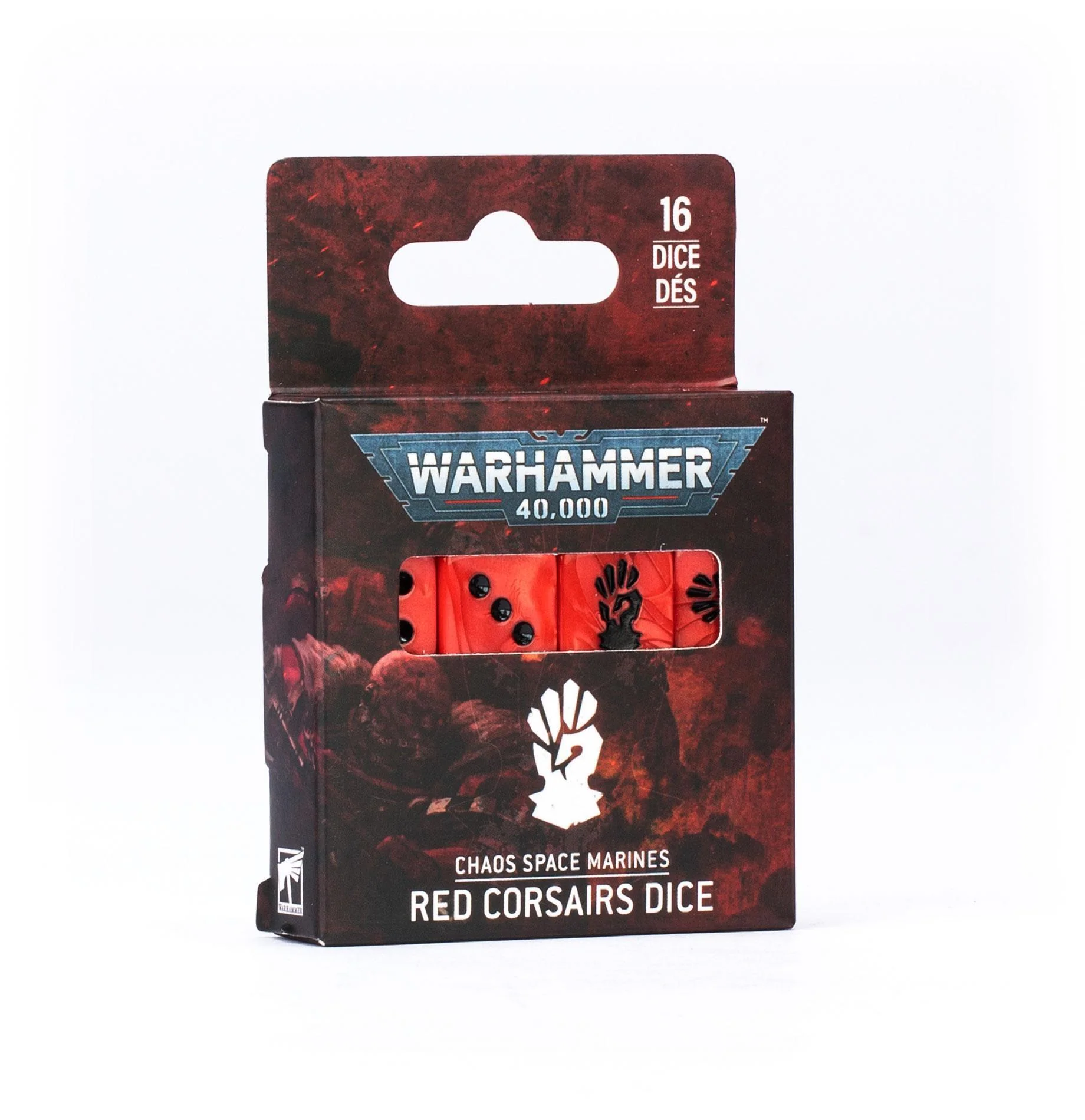 Games Workshop: Warhammer 40,000 - Chaos Space Marines - Red Corsairs Dice (43-115)