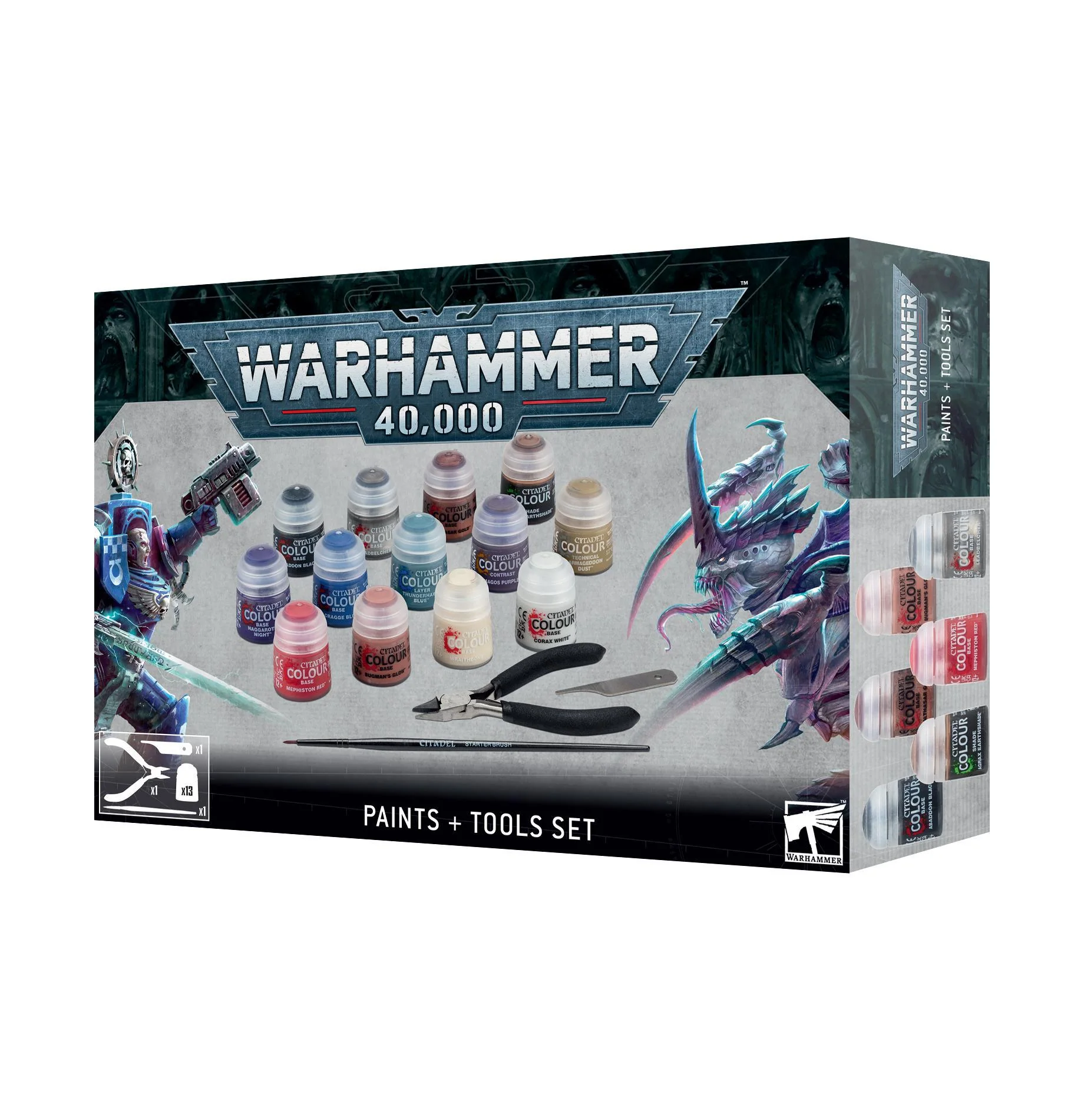 Games Workshop: Warhammer 40,000 - Paints and Tools Set (60-12)