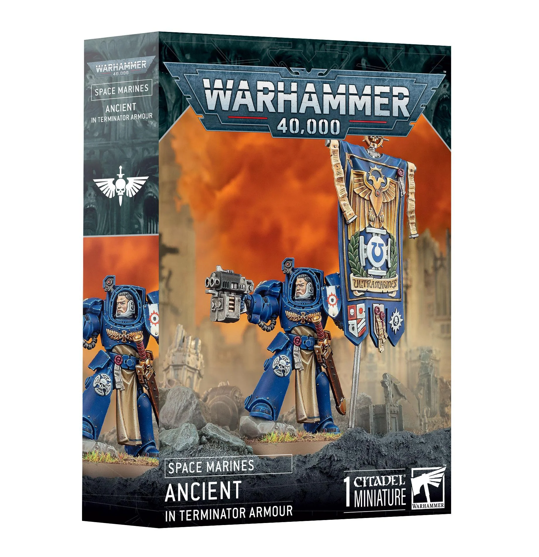 Games Workshop: Warhammer 40,000 - Space Marines - Ancient in Terminator Armour (48-104)
