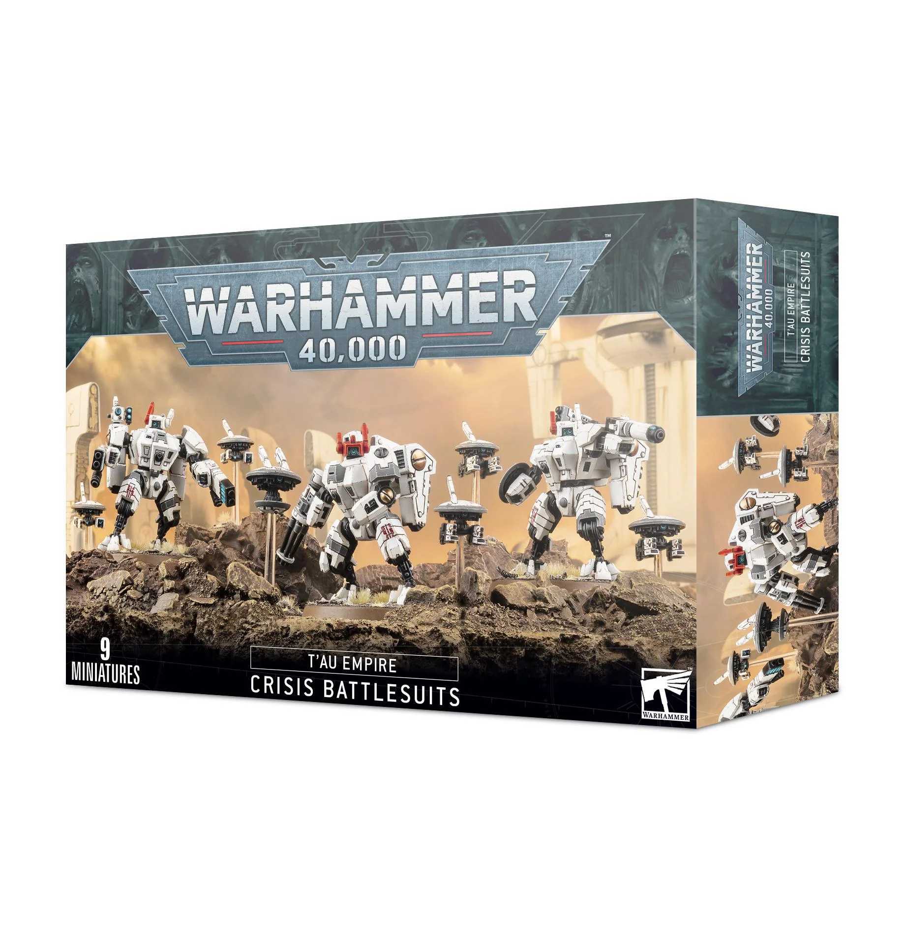Games Workshop: Warhammer 40,000 - T'au Empire - XV8 Crisis Battlesuit Team (56-07)