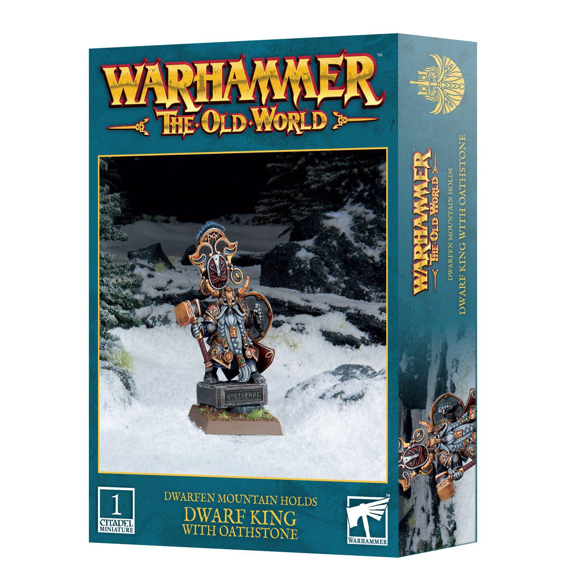 Games Workshop: Warhammer The Old World - Dwarfen Mountain Holds - Dwarf King with Oathstone (10-16)