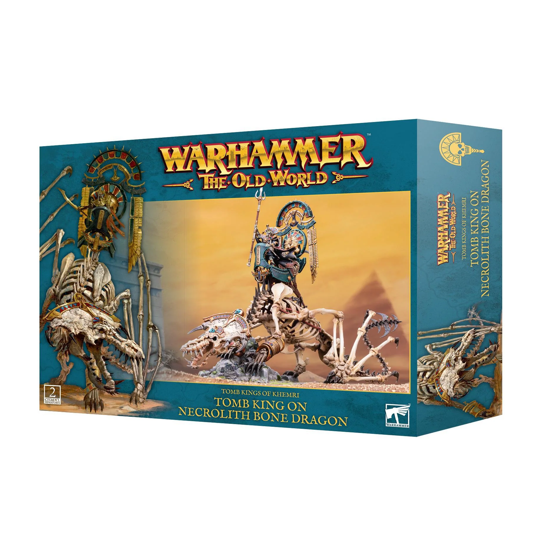 Games Workshop: Warhammer the Old World - Tomb Kings of Khemri - Tomb King on Necrolith Bone Dragon (07-08)