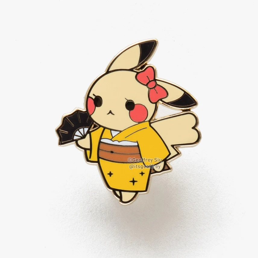 Geoffrey Siu Art: Mrs. Piquitechu - Enamel Pin