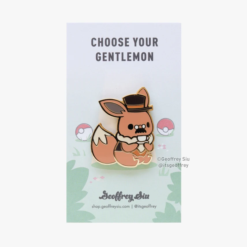 Geoffrey Siu Art: Teavee Pin - Enamel Pin - Image 3