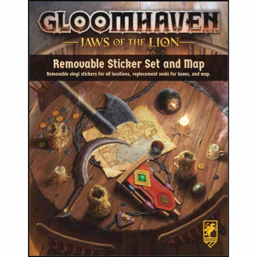 Gloomhaven: Jaws of the Lion - Removable Sticker Set and Map