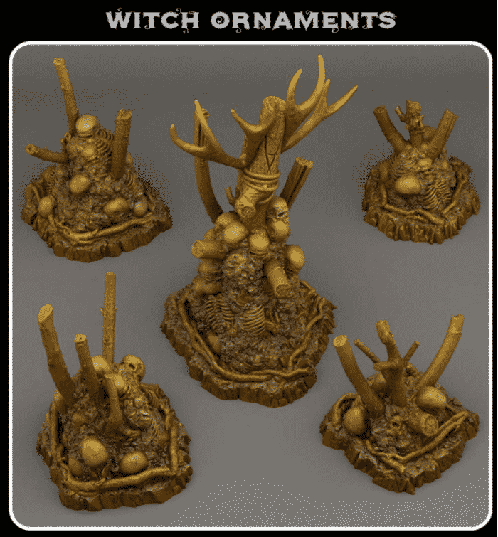 Goblin Alchemist - Witch Ornaments Scatter Pack