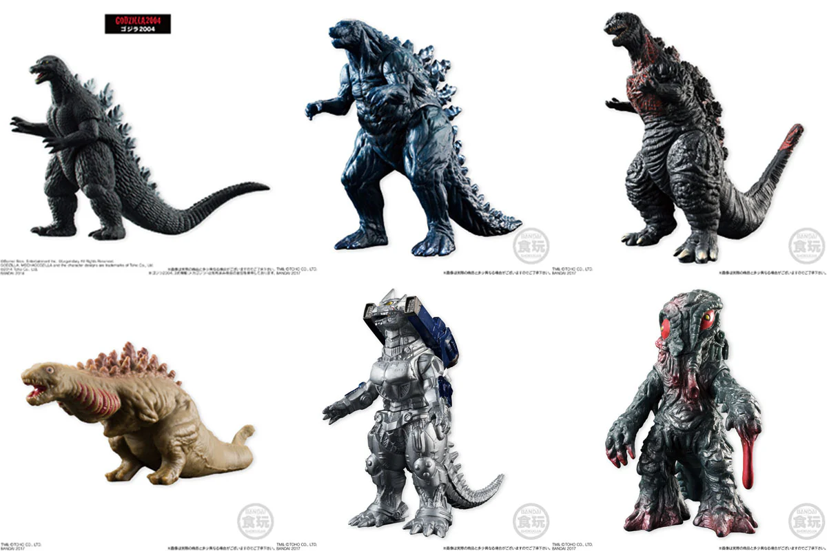 Godzilla Soft Vinyl Figure Collection "Godzilla" (Box/10), Bandai Shokugan Collection