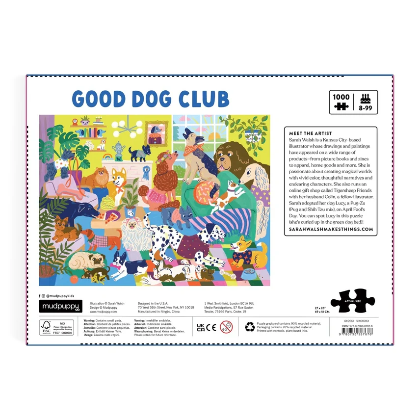 Good Dog Club - 1000 Piece Puzzle - Image 3