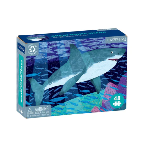 Great White Shark Mini Puzzle - 48 Pieces