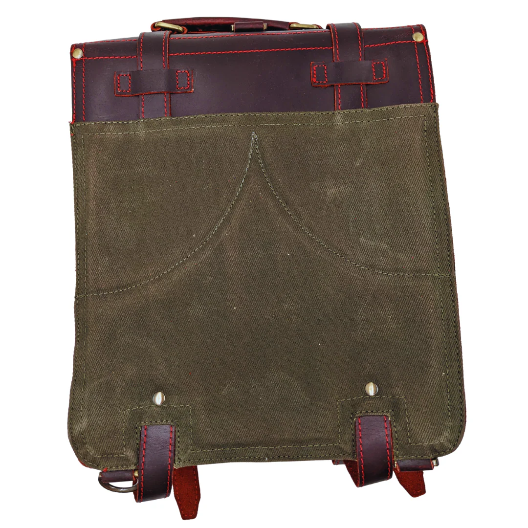 Grimbeard Leather: Bag of the Abyss Backpack - Red - Image 2