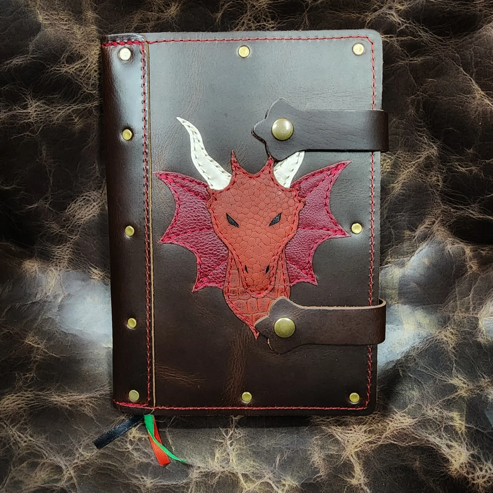 Grimbeard Leather: Journal - Large A5 - Patchwork Design - Image 2