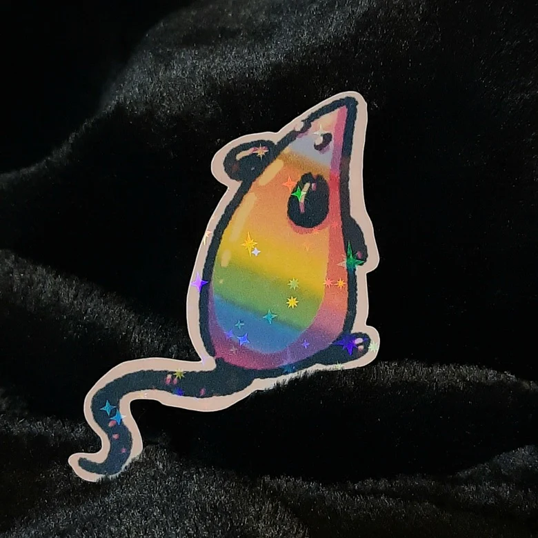 Haunted Amusement Park: Generic Mouse - Holographic Sticker