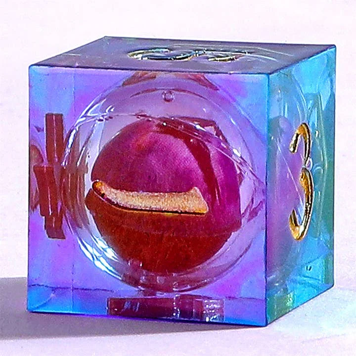 HYMGHO Dice: Hand Sanded Sharp Edge Resin Dice - Always Watching - Oil Eye - Image 4