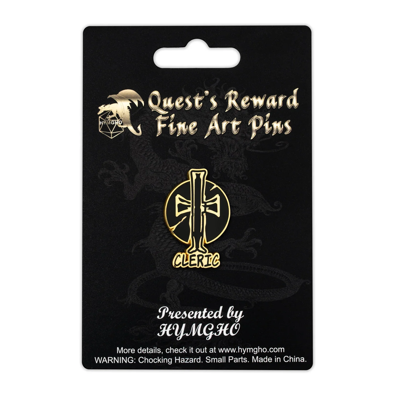 HYMGHO Dice: Quest's Reward Fine Art Class Pins - Cleric - Image 2