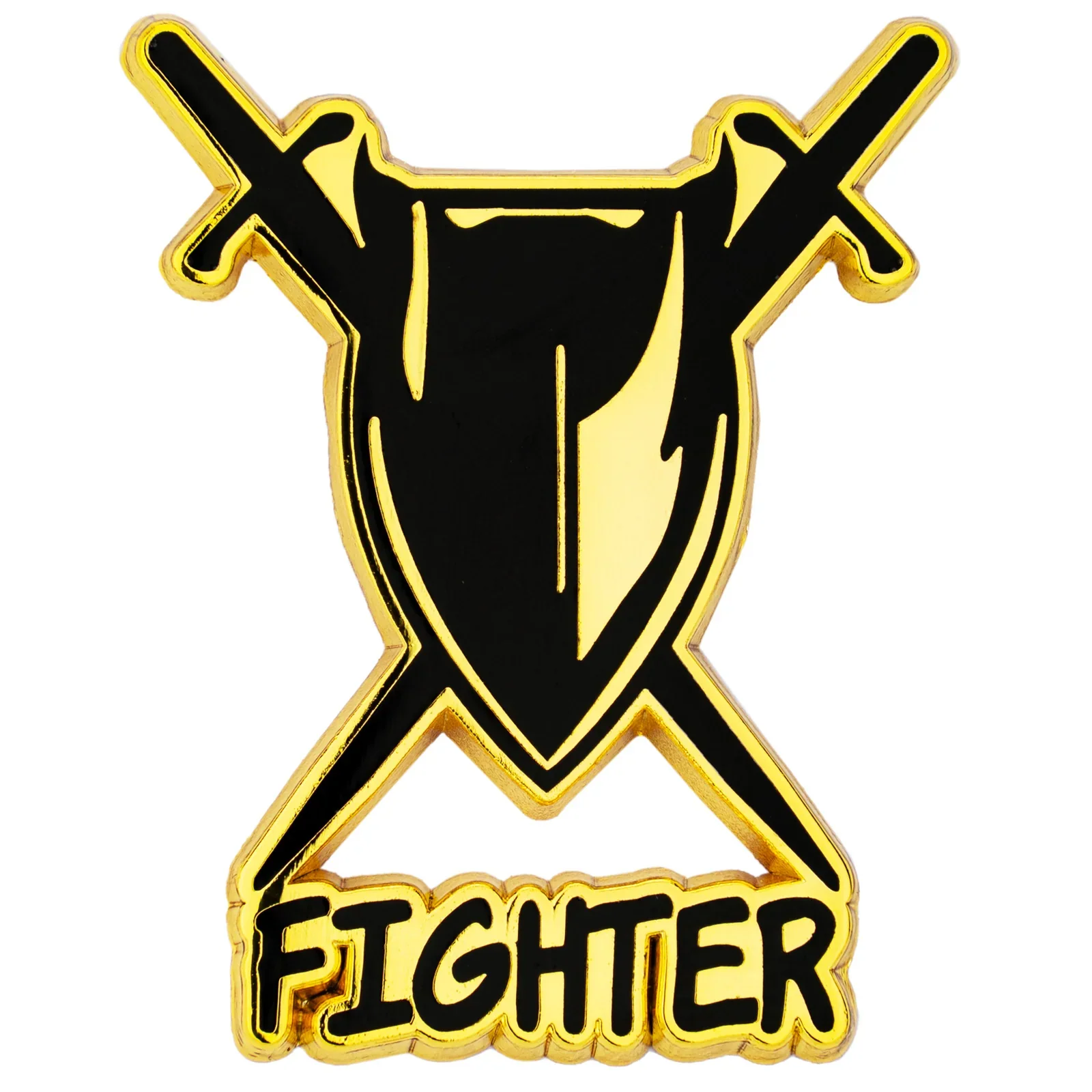 HYMGHO Dice: Quest's Reward Fine Art Class Pins - Fighter