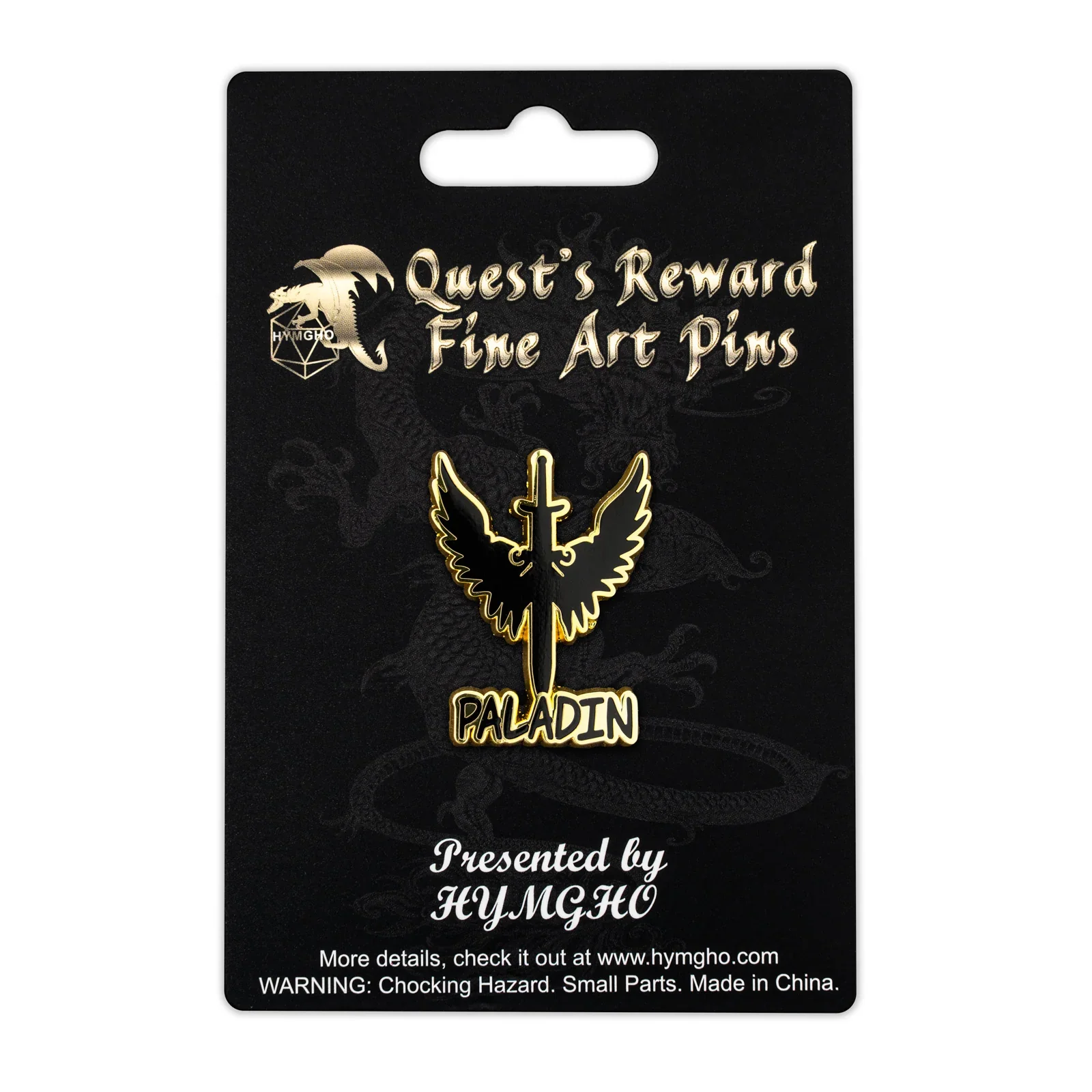 HYMGHO Dice: Quest's Reward Fine Art Class Pins - Paladin - Image 2
