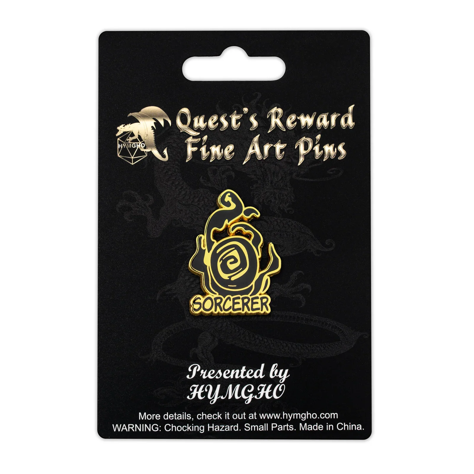 HYMGHO Dice: Quest's Reward Fine Art Class Pins - Sorcerer - Image 2