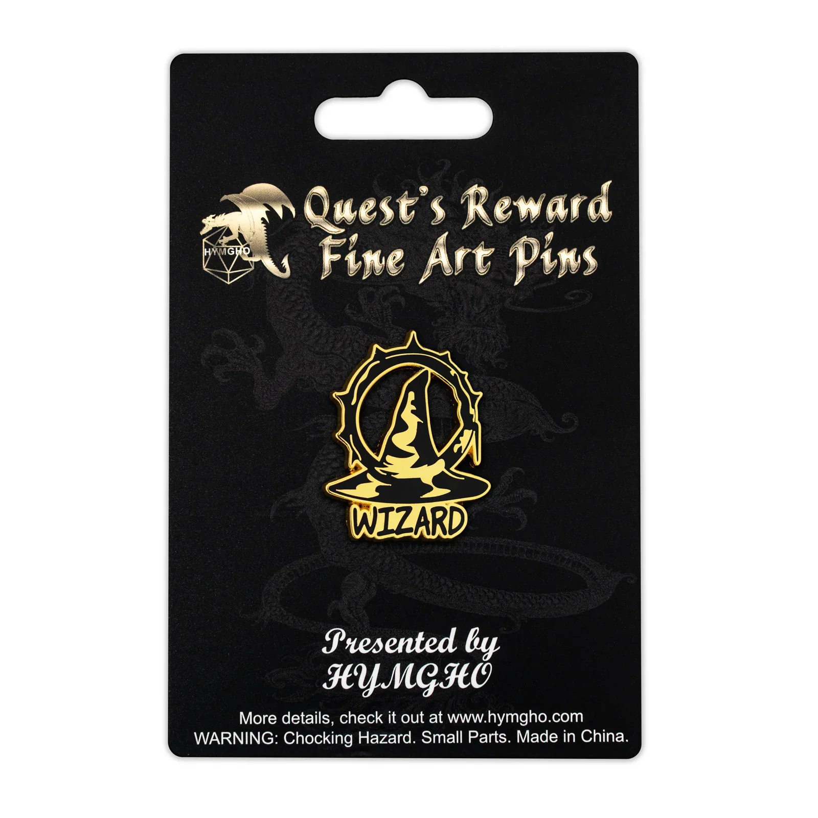 HYMGHO Dice: Quest's Reward Fine Art Class Pins - Wizard - Image 2