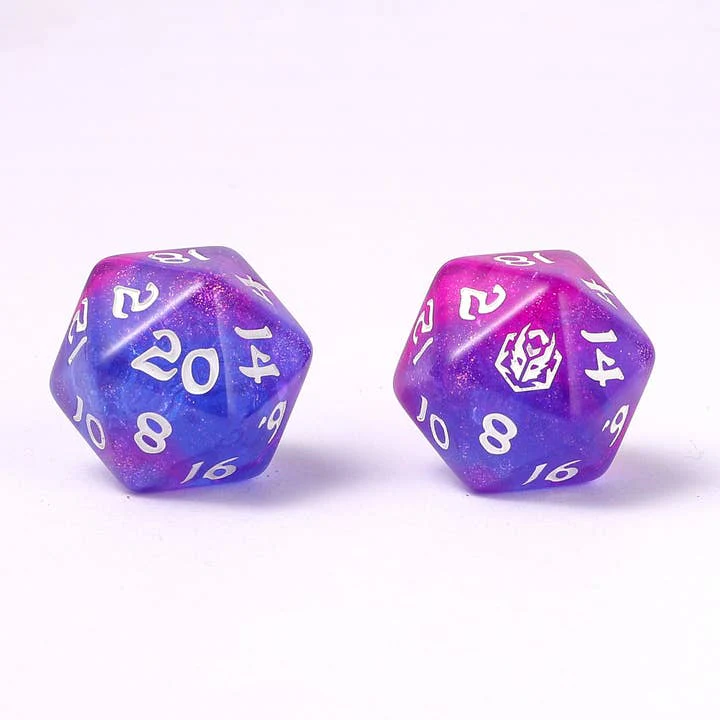 HYMGHO Dice: Wyrmforged Rollers - Rounded Edge - 8 Piece Polyhedral Dice Set - Fairy Farts - Image 2