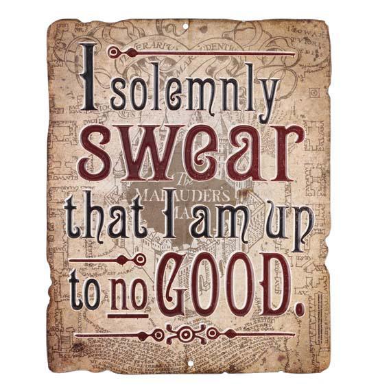 I Solemnly Swear I'm Up to no Good Wall Hang