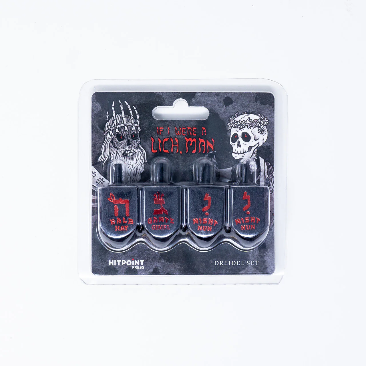 If I Were a Lich, Man: Wooden Dreidel Set