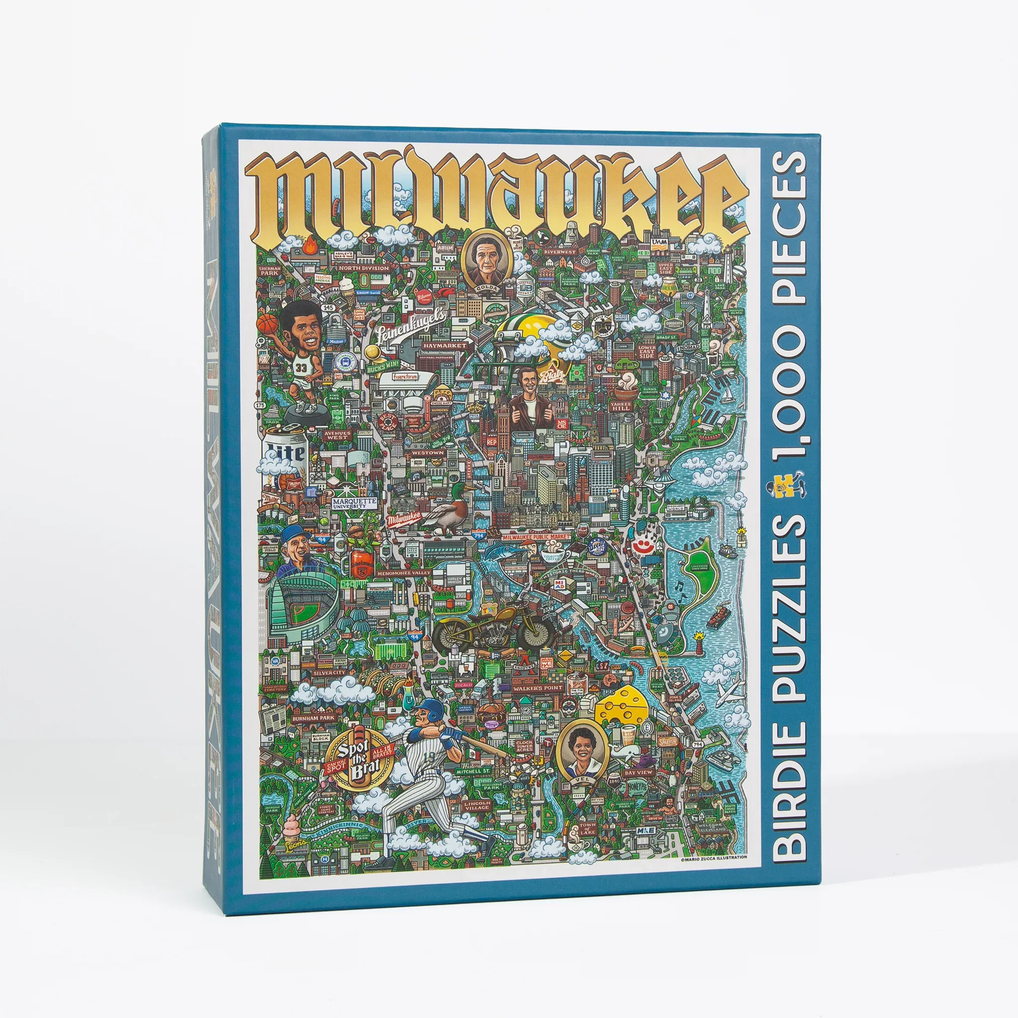 Kansas City Puzzle Company: Milwaukee Map Puzzle - 1000 Piece Puzzle