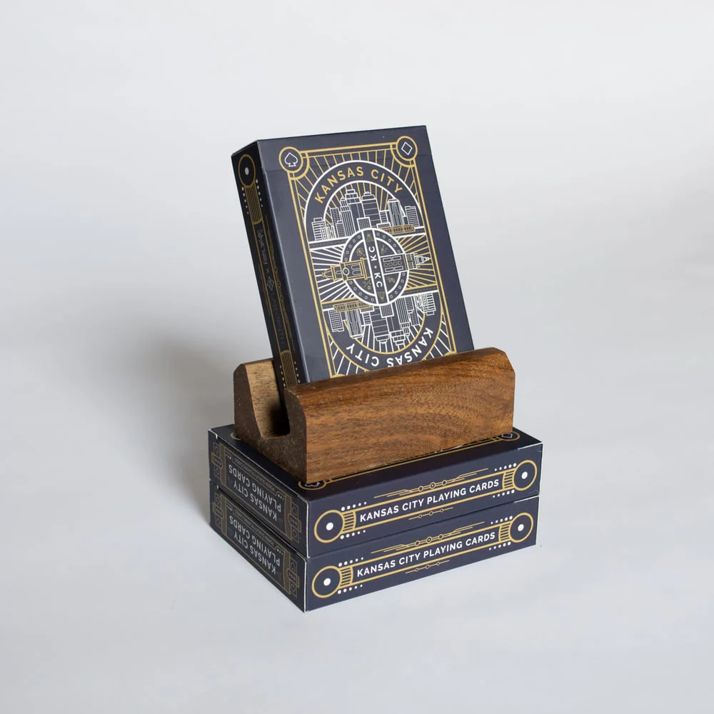 KC Labyrinth: Kansas City Playing Cards - Landmarks - Art Deco - Blue