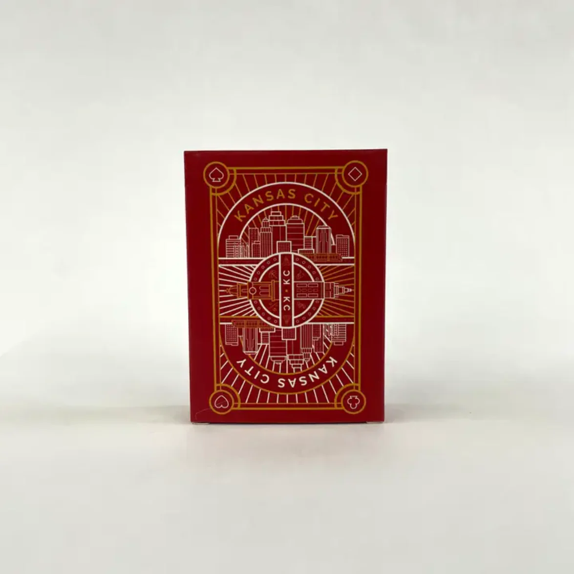 KC Labyrinth: Kansas City Playing Cards - Landmarks - Art Deco - Red - Image 2