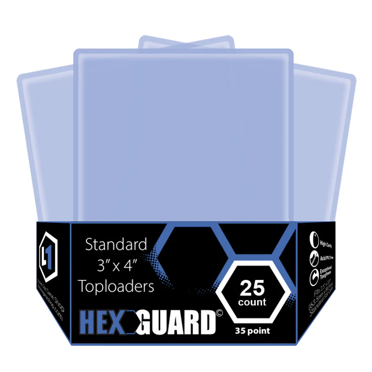L1 HexGuard: Standard Toploaders - 3" x 4" (25 Count) - Image 5